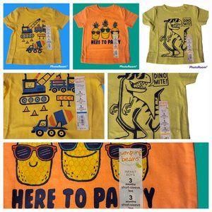 Boys short-sleeve shirts 3 mo. NWT